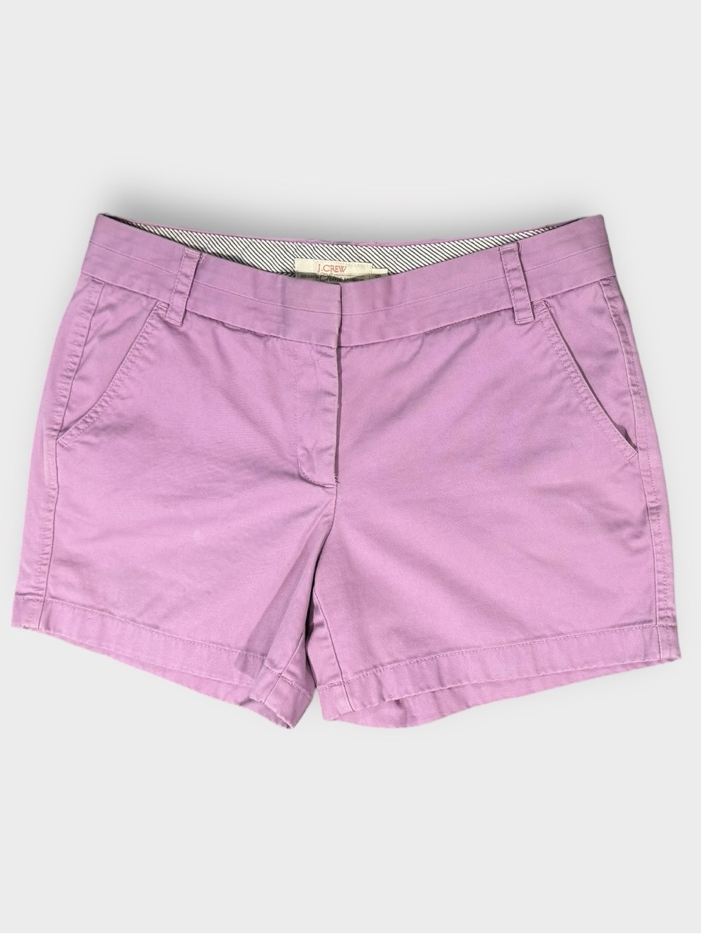 J. Crew Lilac Pink ‘City Fit’ Chino Shorts size 8 Medium 4 in Preppy